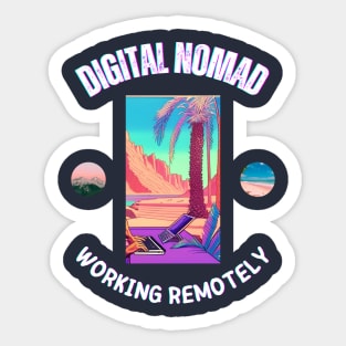 Digital Nomad - Working Remotely Sticker